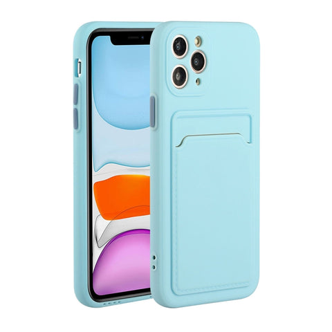 Card Slot Design Shockproof TPU Protective Case, For iPhone 11 Pro Max, For iPhone 12 mini, For iPhone 12, For iPhone 12 Pro