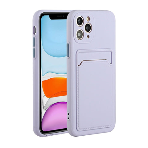 Card Slot Design Shockproof TPU Protective Case, For iPhone 11 Pro Max, For iPhone 12 mini, For iPhone 12, For iPhone 12 Pro