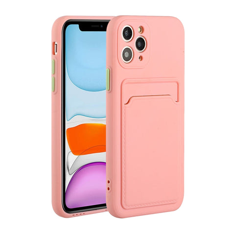 Card Slot Design Shockproof TPU Protective Case, For iPhone 11 Pro Max, For iPhone 12 mini, For iPhone 12, For iPhone 12 Pro