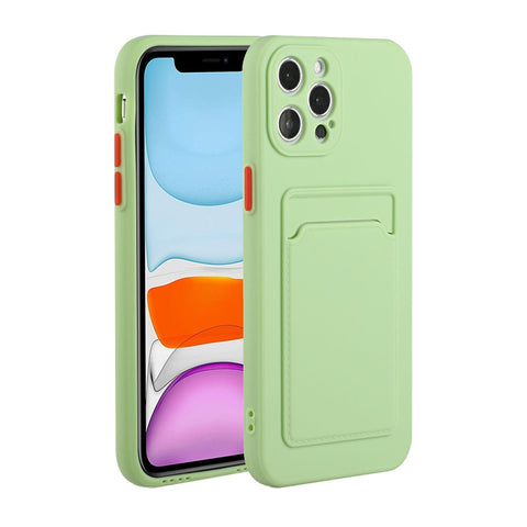 Card Slot Design Shockproof TPU Protective Case, For iPhone 12 Pro Max, For iPhone X / XS, For iPhone XR, For iPhone XS Max
