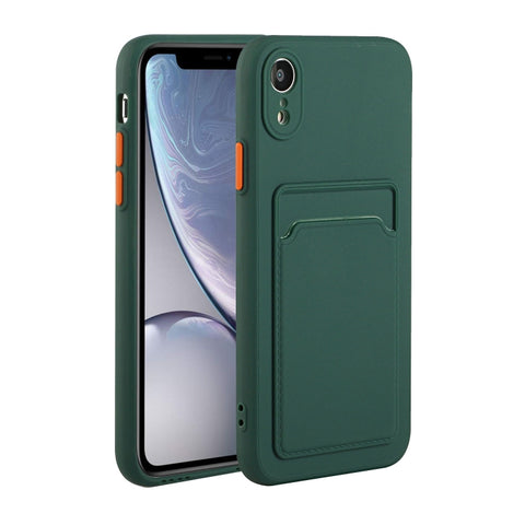 Card Slot Design Shockproof TPU Protective Case, For iPhone 12 Pro Max, For iPhone X / XS, For iPhone XR, For iPhone XS Max