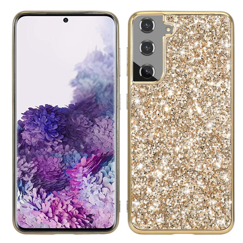 Glitter Powder Shockproof TPU Protective Case, For Samsung Galaxy S21 FE