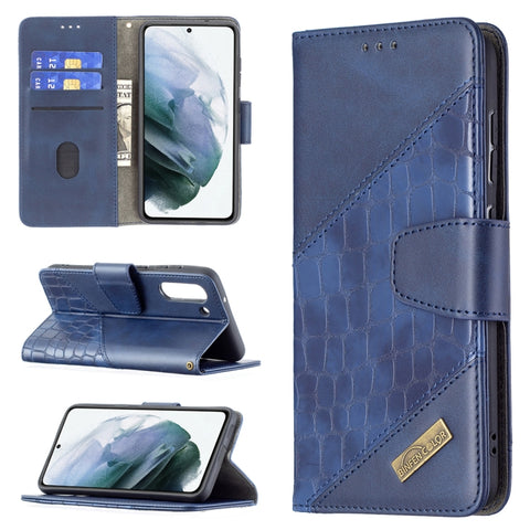 Matching Color Crocodile Texture Horizontal Flip PU Leather Case with Wallet & Holder & Card Slots, For Samsung Galaxy S21 FE / S21 Lite, For Nokia 1.4