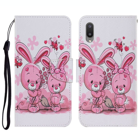 Coloured Drawing Pattern Horizontal Flip PU Leather Case with Holder & Card Slots & Wallet & Lanyard, For Samsung Galaxy A02, For Samsung Galaxy A22 4G, For Samsung Galaxy A22 5G