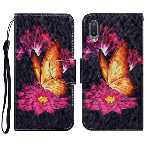 Coloured Drawing Pattern Horizontal Flip PU Leather Case with Holder & Card Slots & Wallet & Lanyard, For Samsung Galaxy A02, For Samsung Galaxy A22 4G, For Samsung Galaxy A22 5G