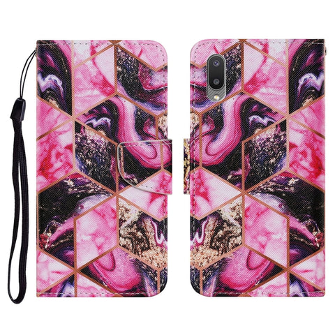 Coloured Drawing Pattern Horizontal Flip PU Leather Case with Holder & Card Slots & Wallet & Lanyard, For Samsung Galaxy A02, For Samsung Galaxy A22 4G, For Samsung Galaxy A22 5G