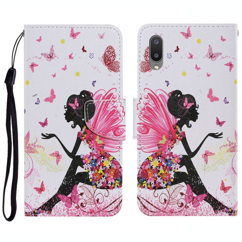 Coloured Drawing Pattern Horizontal Flip PU Leather Case with Holder & Card Slots & Wallet & Lanyard, For Samsung Galaxy A02, For Samsung Galaxy A22 4G, For Samsung Galaxy A22 5G