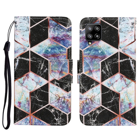 Coloured Drawing Pattern Horizontal Flip PU Leather Case with Holder & Card Slots & Wallet & Lanyard, For Samsung Galaxy A02, For Samsung Galaxy A22 4G, For Samsung Galaxy A22 5G