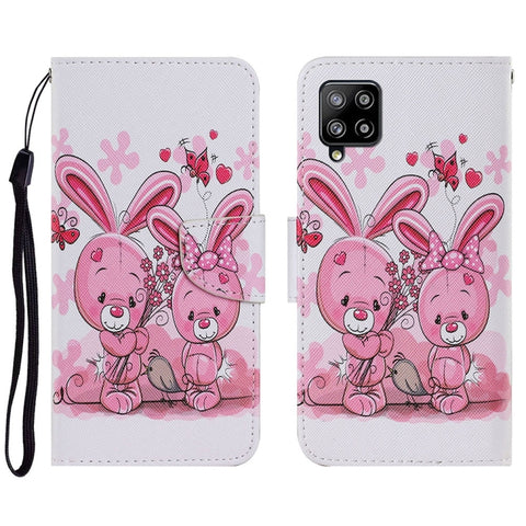 Coloured Drawing Pattern Horizontal Flip PU Leather Case with Holder & Card Slots & Wallet & Lanyard, For Samsung Galaxy A02, For Samsung Galaxy A22 4G, For Samsung Galaxy A22 5G