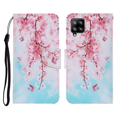 Coloured Drawing Pattern Horizontal Flip PU Leather Case with Holder & Card Slots & Wallet & Lanyard, For Samsung Galaxy A02, For Samsung Galaxy A22 4G, For Samsung Galaxy A22 5G