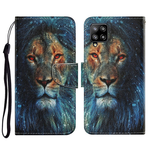 Coloured Drawing Pattern Horizontal Flip PU Leather Case with Holder & Card Slots & Wallet & Lanyard, For Samsung Galaxy A02, For Samsung Galaxy A22 4G, For Samsung Galaxy A22 5G