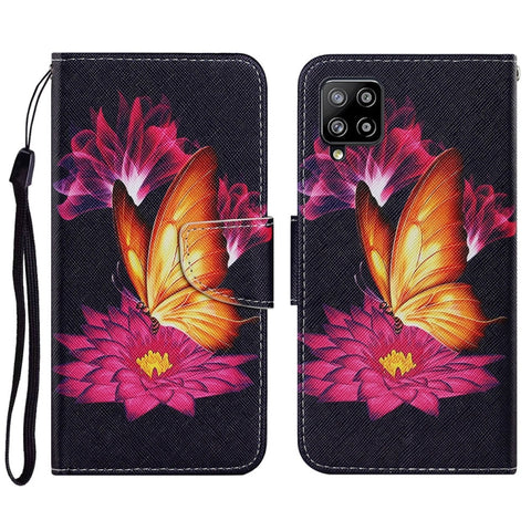 Coloured Drawing Pattern Horizontal Flip PU Leather Case with Holder & Card Slots & Wallet & Lanyard, For Samsung Galaxy A02, For Samsung Galaxy A22 4G, For Samsung Galaxy A22 5G