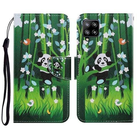 Coloured Drawing Pattern Horizontal Flip PU Leather Case with Holder & Card Slots & Wallet & Lanyard, For Samsung Galaxy A02, For Samsung Galaxy A22 4G, For Samsung Galaxy A22 5G
