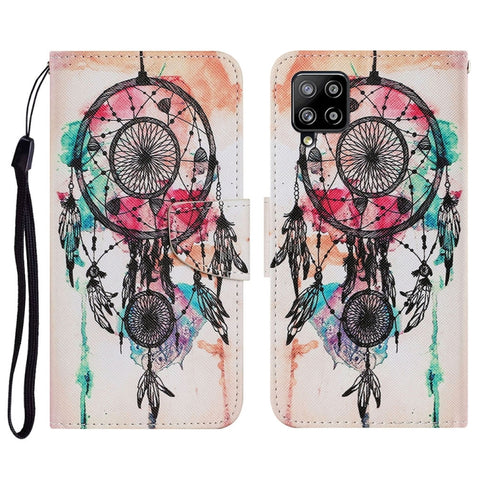 Coloured Drawing Pattern Horizontal Flip PU Leather Case with Holder & Card Slots & Wallet & Lanyard, For Samsung Galaxy A02, For Samsung Galaxy A22 4G, For Samsung Galaxy A22 5G