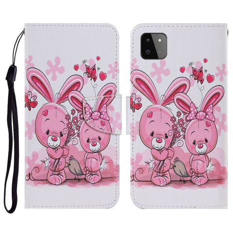 Coloured Drawing Pattern Horizontal Flip PU Leather Case with Holder & Card Slots & Wallet & Lanyard, For Samsung Galaxy A02, For Samsung Galaxy A22 4G, For Samsung Galaxy A22 5G