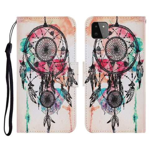Coloured Drawing Pattern Horizontal Flip PU Leather Case with Holder & Card Slots & Wallet & Lanyard, For Samsung Galaxy A02, For Samsung Galaxy A22 4G, For Samsung Galaxy A22 5G