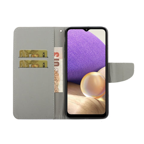 Coloured Drawing Pattern Horizontal Flip PU Leather Case with Holder & Card Slots & Wallet & Lanyard, For Samsung Galaxy A32 4G, For Samsung Galaxy S21 FE, For Xiaomi Redmi 9T