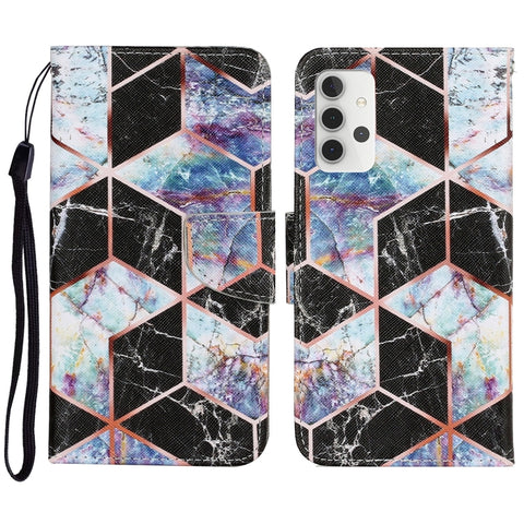 Coloured Drawing Pattern Horizontal Flip PU Leather Case with Holder & Card Slots & Wallet & Lanyard, For Samsung Galaxy A32 4G, For Samsung Galaxy S21 FE, For Xiaomi Redmi 9T
