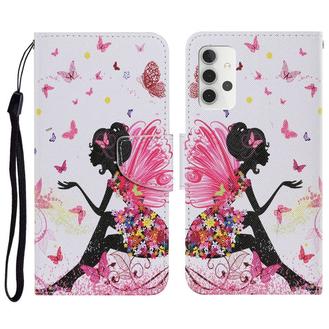 Coloured Drawing Pattern Horizontal Flip PU Leather Case with Holder & Card Slots & Wallet & Lanyard, For Samsung Galaxy A32 4G, For Samsung Galaxy S21 FE, For Xiaomi Redmi 9T