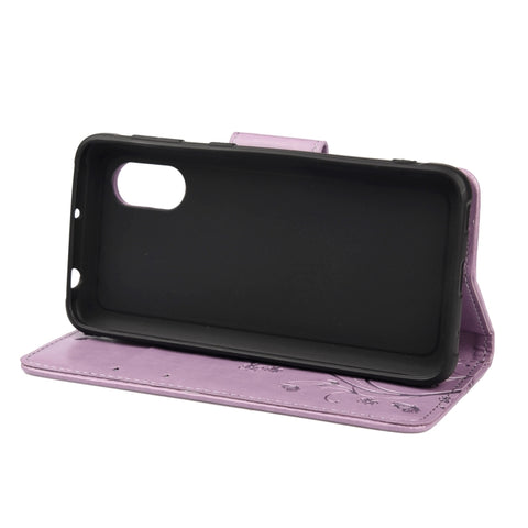 Butterfly Flower Pattern Horizontal Flip Leather Case with Holder & Card Slots & Wallet, For Samsung Galaxy Xcover 5