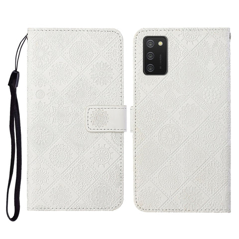 Ethnic Style Embossed Pattern Horizontal Flip Leather Case with Holder & Card Slots & Wallet & Lanyard, For Samsung Galaxy A02, For Samsung Galaxy A02s EU Version