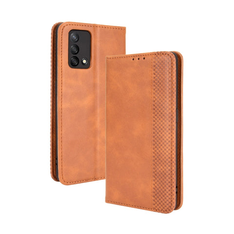 Magnetic Buckle Retro Crazy Horse Texture Horizontal Flip Leather Case with Holder & Card Slots & Photo Frame, For OPPO A54 5G / A74 5G / A93 5G, For OPPO A55 5G / A53s 5G, For OPPO A74 4G / F19 4G, For OPPO A94 5G / Reno5Z 5G / F19 Pro+ 5G            ...