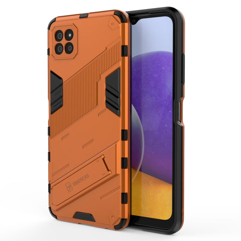 Punk Armor 2 in 1 PC + TPU Shockproof Case with Invisible Holder, For Samsung Galaxy A22 5G
