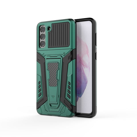War Chariot Series Armor All-inclusive Shockproof PC + TPU Protective Case with Invisible Holder, For Xiaomi Redmi Note 9 5G, For Xiaomi Redmi Note 9S, For Samsung Galaxy S21+ 5G