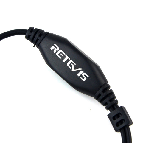 RETEVIS TK Throat PTT Covert Acoustic Tube Earphone Speaker Microphone for H-777 / RT-5R / RT-5RV / RT-B6, TK Throat