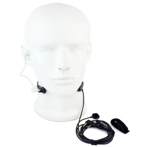 RETEVIS TK Throat PTT Covert Acoustic Tube Earphone Speaker Microphone for H-777 / RT-5R / RT-5RV / RT-B6, TK Throat