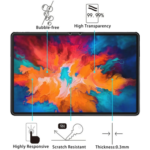 2 PCS 9H 2.5D Explosion-proof Tempered Glass Film, For Lenovo XiaoXin Pad Pro 11.5 (2 PCS), For Amazon Fire HD 10 Plus (2021) (2 PCS), For Samsung Galaxy Tab A7 Lite T220 (2 PCS)