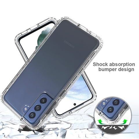 Shockproof Highly Transparent PC+TPU Protective Case, For Samsung Galaxy S21 FE, For Xiaomi Mi 10T Pro 5G, For Xiaomi Poco X3 NFC, For Xiaomi Redmi Note 10, For Xiaomi Redmi Note 10 Pro