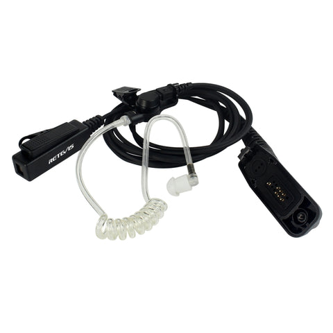 RETEVIS R-1M21 Two-wire Large PTT Acoustic Tube Earphone Microphone for Motorola XPR6000/XPR6550/DP4800/DP4801, R-1M21