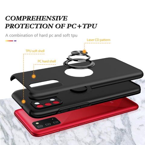 PC + TPU Shockproof Magnetic Protective Case with Invisible Ring Holder, For Samsung Galaxy A01 Core, For Samsung Galaxy A02s US Version, For Samsung Galaxy A20 / A30, For Samsung Galaxy A02 EU Version, For Samsung Galaxy A11                           ...
