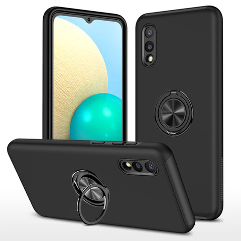 PC + TPU Shockproof Magnetic Protective Case with Invisible Ring Holder, For Samsung Galaxy A01 Core, For Samsung Galaxy A02s US Version, For Samsung Galaxy A20 / A30, For Samsung Galaxy A02 EU Version, For Samsung Galaxy A11                           ...