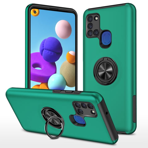 PC + TPU Shockproof Magnetic Protective Case with Invisible Ring Holder, For Samsung Galaxy A01 Core, For Samsung Galaxy A02s US Version, For Samsung Galaxy A20 / A30, For Samsung Galaxy A02 EU Version, For Samsung Galaxy A11                           ...
