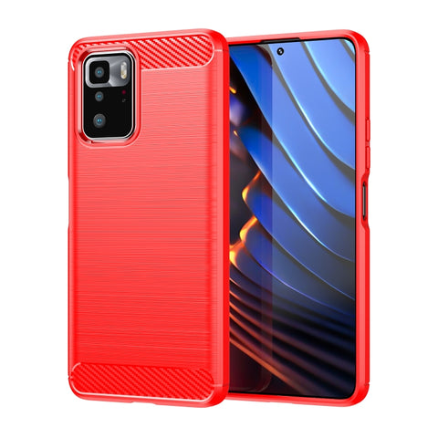 Brushed Texture Carbon Fiber TPU Case, For Samsung Galaxy A22 4G, For Samsung Galaxy F52 5G, For Xiaomi Redmi Note 10 Pro 5G