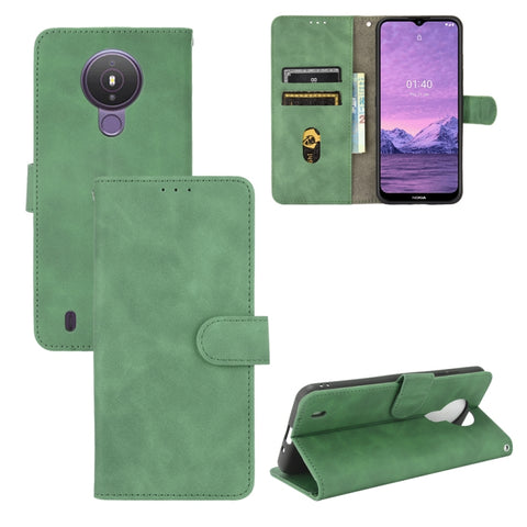 Solid Color Skin Feel Magnetic Buckle Horizontal Flip Calf Texture PU Leather Case with Holder & Card Slots & Wallet, For Nokia 1.4, For Samsung Galaxy A22 4G