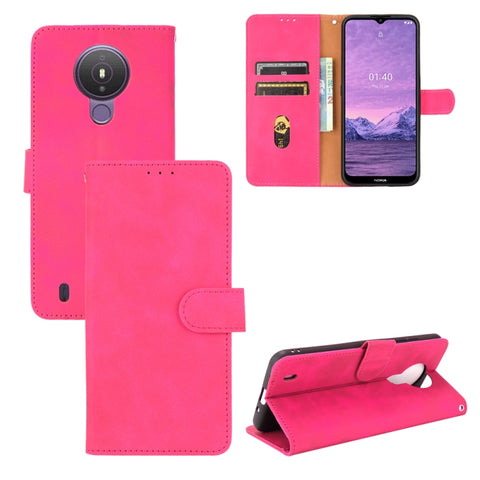 Solid Color Skin Feel Magnetic Buckle Horizontal Flip Calf Texture PU Leather Case with Holder & Card Slots & Wallet, For Nokia 1.4, For Samsung Galaxy A22 4G
