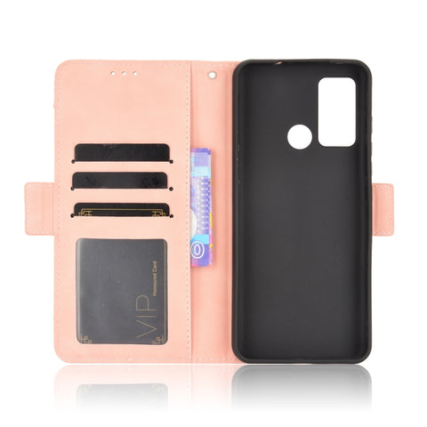 Skin Feel Calf Pattern Horizontal Flip Leather Case with Holder & Card Slots & Photo Frame, For Motorola Moto G40 Fusion / Moto G60, For OPPO Realme C11 2021 / C20 / C20A, For OPPO Reno5 A, For TCL 20 5G / 20S, For TCL 20 Pro 5G, For TCL 20 SE         ...