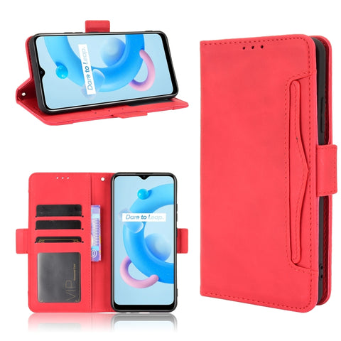 Skin Feel Calf Pattern Horizontal Flip Leather Case with Holder & Card Slots & Photo Frame, For Motorola Moto G40 Fusion / Moto G60, For OPPO Realme C11 2021 / C20 / C20A, For OPPO Reno5 A, For TCL 20 5G / 20S, For TCL 20 Pro 5G, For TCL 20 SE         ...