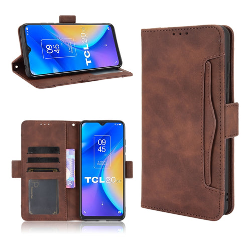 Skin Feel Calf Pattern Horizontal Flip Leather Case with Holder & Card Slots & Photo Frame, For Motorola Moto G40 Fusion / Moto G60, For OPPO Realme C11 2021 / C20 / C20A, For OPPO Reno5 A, For TCL 20 5G / 20S, For TCL 20 Pro 5G, For TCL 20 SE         ...