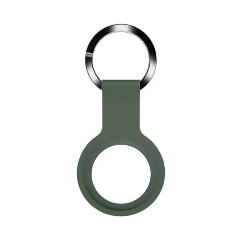 Mutural Liquid Silicone Protective Case with Key Ring for AirTag 2nd Gen / AirTag 1st Gen