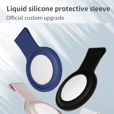 Mutural Liquid Silicone Protective Case with Key Ring for AirTag 2nd Gen / AirTag 1st Gen