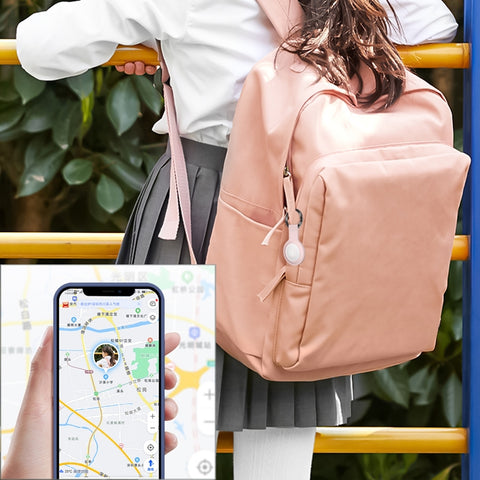 Mutural Liquid Silicone Protective Case with Key Ring for AirTag 2nd Gen / AirTag 1st Gen