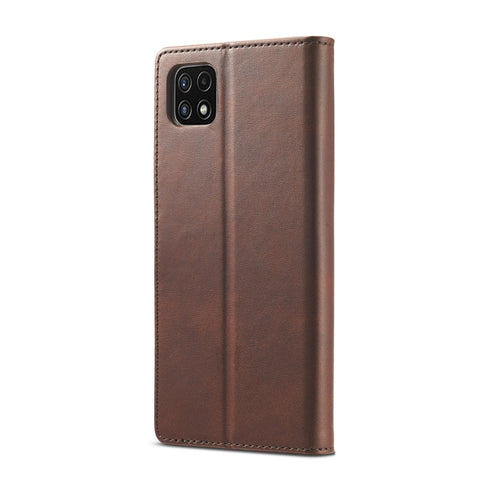 LC.IMEEKE Calf Texture Horizontal Flip Leather Case with Holder & Card Slots & Wallet, For Samsung Galaxy A22 5G