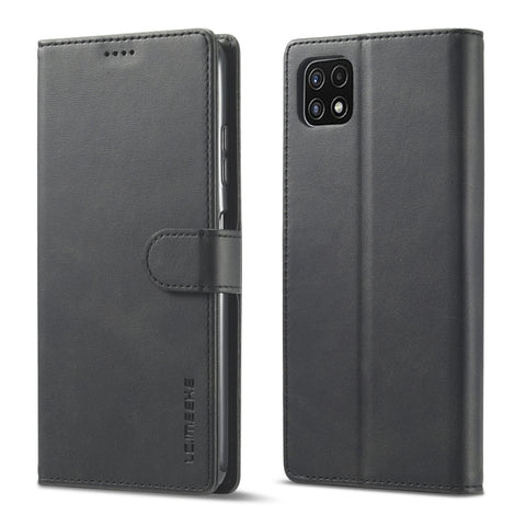 LC.IMEEKE Calf Texture Horizontal Flip Leather Case with Holder & Card Slots & Wallet, For Samsung Galaxy A22 5G
