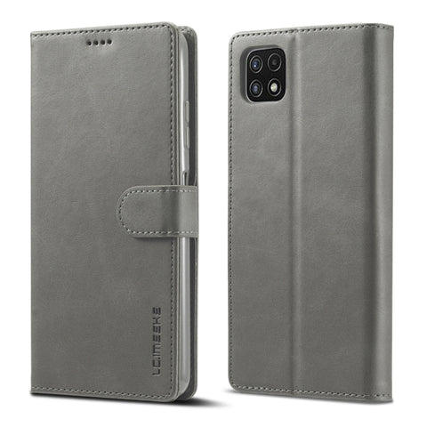 LC.IMEEKE Calf Texture Horizontal Flip Leather Case with Holder & Card Slots & Wallet, For Samsung Galaxy A22 5G