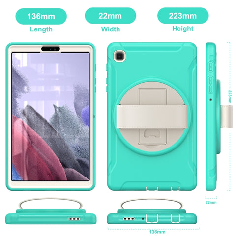 360 Degree Rotation PC + TPU Protective Case with Holder & Hand-strap, For Samsung Galaxy A7 Lite T220 / T225