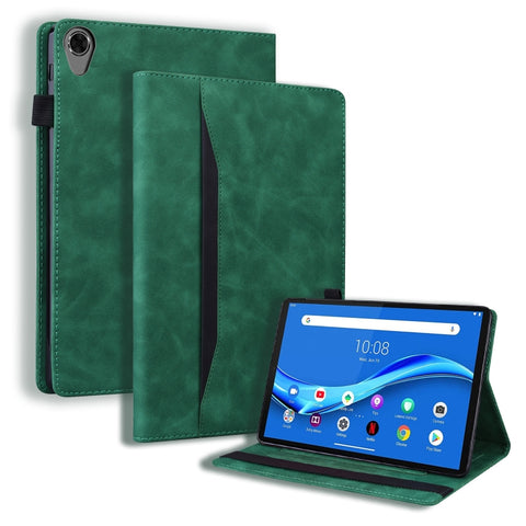 Business Shockproof Horizontal Flip Leather Case with Holder & Card Slots & Photo Frame & Pen Slot, For Lenovo Tab M8 FHD TB-8505F / TB-8705X 8.0 inch, For Lenovo Tab M10 HD Gen 2 TB-X306F, For Lenovo Tab P11 TB-J606F                                   ...